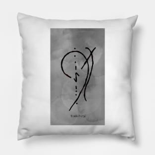 Stability Symbol Tattoo Pillow