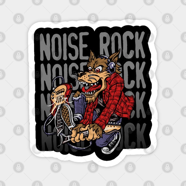 NOISE ROCK Magnet by WYB 