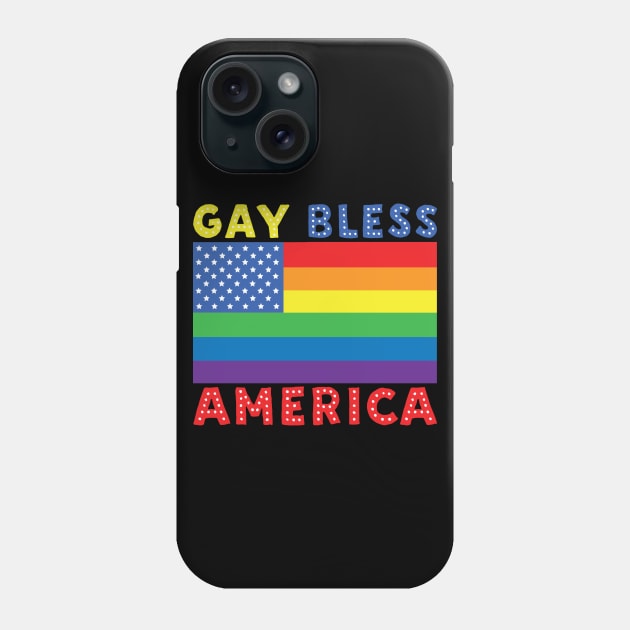 Gay Bless America Phone Case by thingsandthings