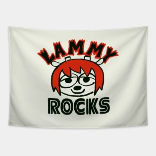 Mudwizard re-draws lammy rocks / um jammer lammy sheep girl Tapestry