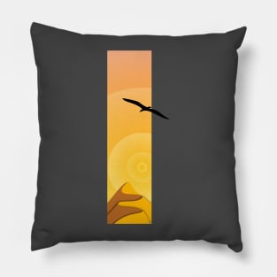 Desert of the eagle Pillow