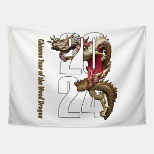 Chinese New Year of Wood Dragon 2024 Tapestry