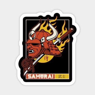 Fire Samurai Magnet