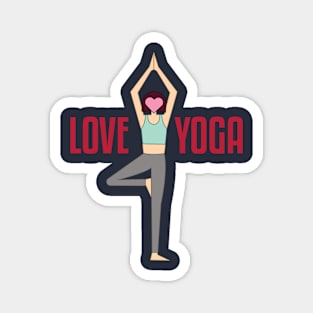 Yoga love Magnet