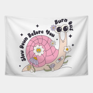 Snail Burn Out Tapestry