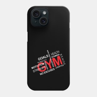 Gym Goals Motivation Straight Happiness - Best Fitness Gifts - Funny Gym Phone Case