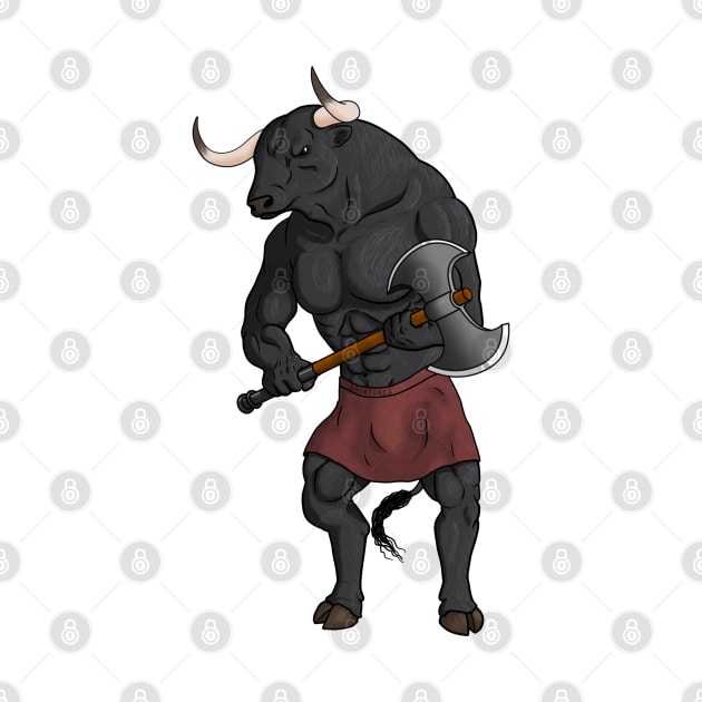 Minotaur Warrior by Mortdres