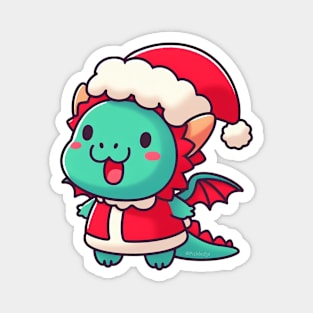 Christmas Elf Dragon Magnet