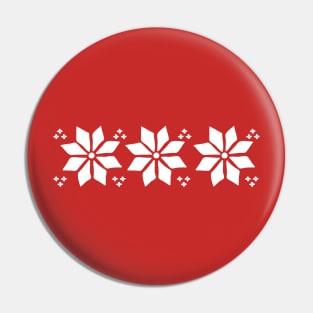 Retro Christmas Poinsettia Pin