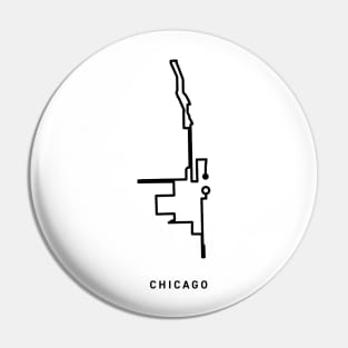 Chicago Marathon Course Map Pin