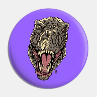 Angry Rex Pin