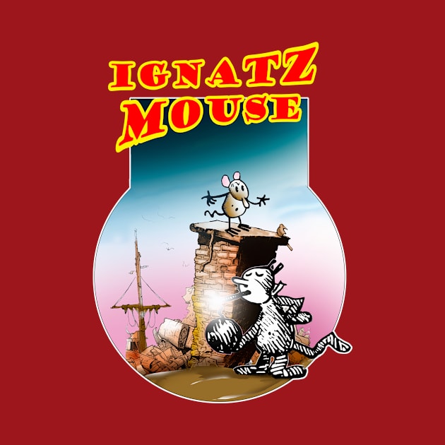 Ignatz Krazy Kat and the Bomb by enyeniarts