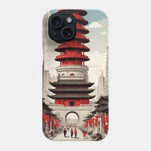 Foshan China Vintage Poster Tourism Phone Case