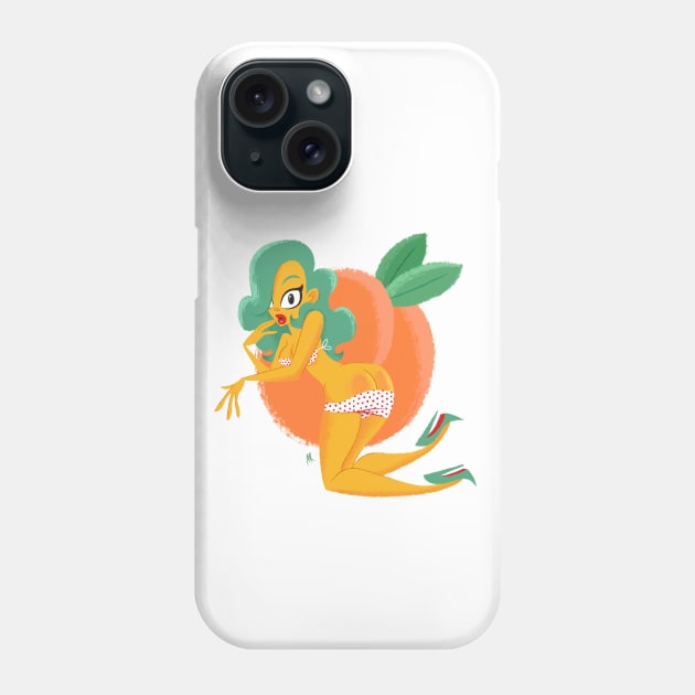 Peach Phone Case by nocturnallygeekyme