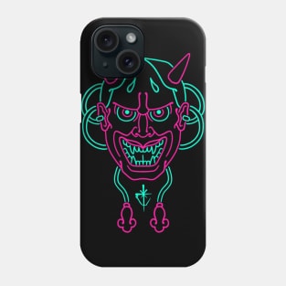 Neon hannya Phone Case