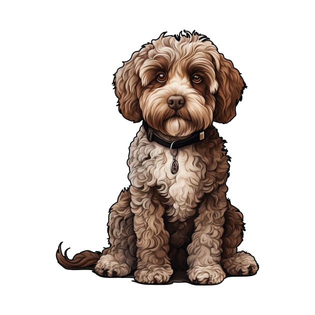 Lagotto Romagnolo Dog Illustration by whyitsme