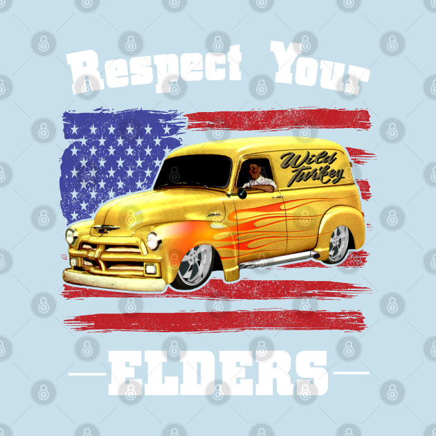 Disover Funny Car Guy - Respect Your Elders Classic Panel Truck - Truck - T-Shirt