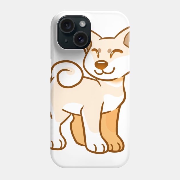 Happy Shiba Inu - White Phone Case by leashonlife