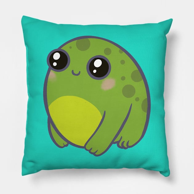 Frog friend Pillow by SlinkSkull