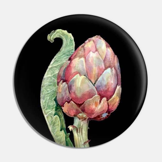 Artichoke flower Pin by SlieptsovaArt