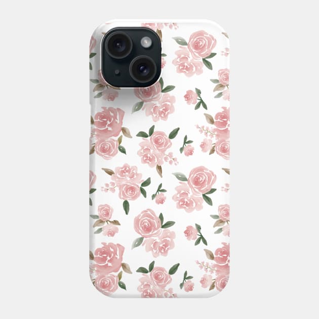 Floral Pattern Phone Case by Promen Shirts