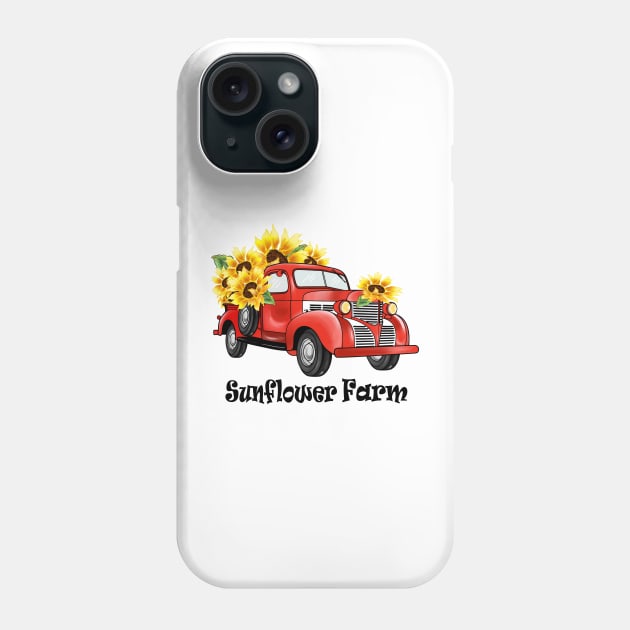 Sunflower Farm Phone Case by AMER.COM