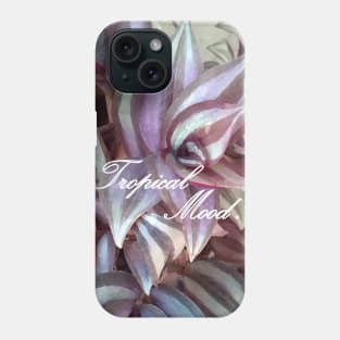 Purple leaves tropical mood Phone Case