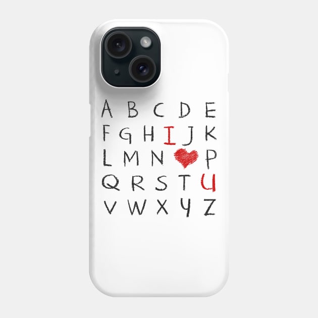 Love Alphabet Phone Case by valentinahramov