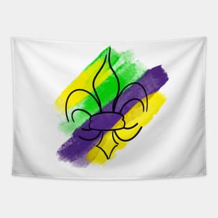 Mardi Gras Fleur de Lis Tapestry