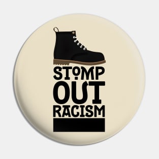 Stomp Out Racism Pin