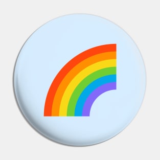 Quarter Rainbow Pin