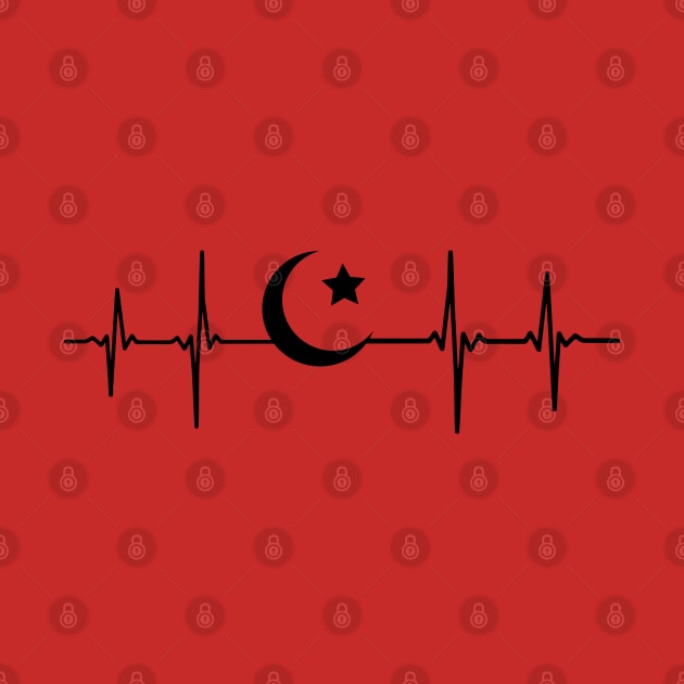 Halfmoon Heartbeat Turkiye Pulse Frequency by Shirtbubble