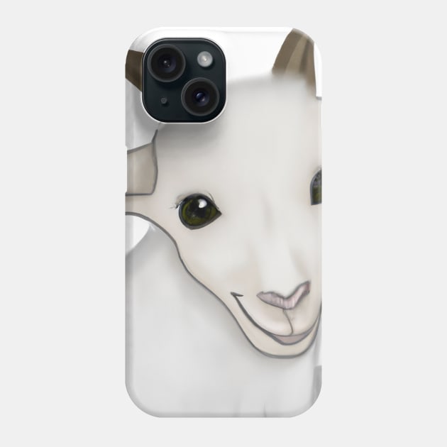 Cute Goat Drawing Phone Case by Play Zoo