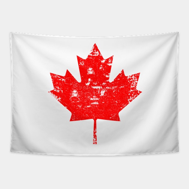 Vintage Canada Maple Leaf Tapestry by vladocar