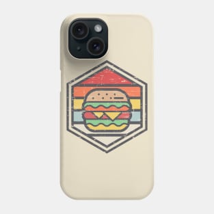 Retro Badge Burger Light Phone Case