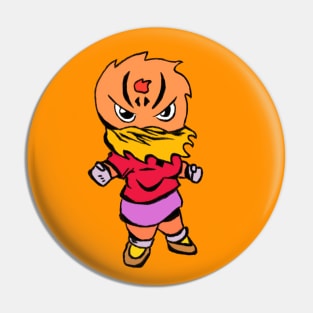 Cool cartoon fighter Pin