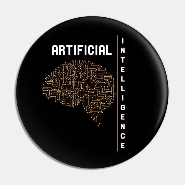 Artificial Intelligence Pin by KC Happy Shop