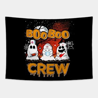 Boo Boo Crew Funny Nurse Halloween Ghost Costume Gift Tapestry