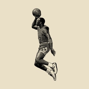 Michael Jordan Dunk  // Drawing Art T-Shirt