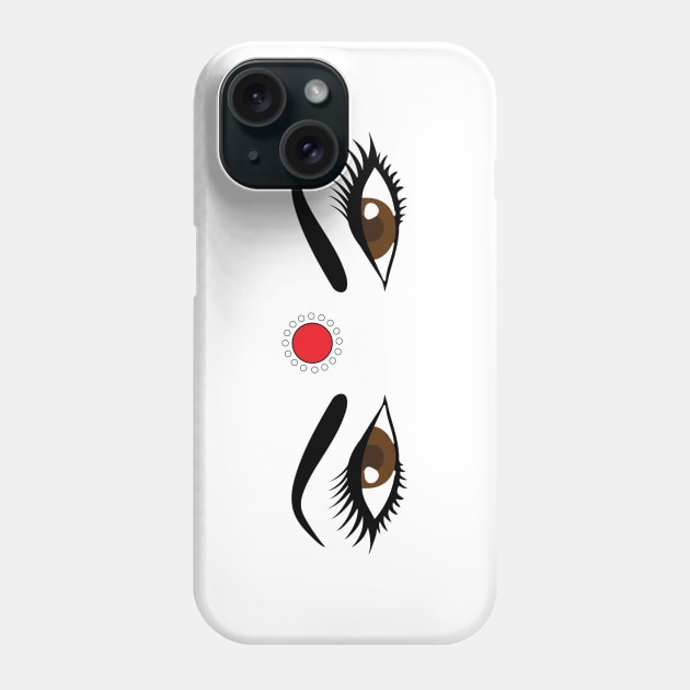 Bindi or Bindhi Indian Desi Girl Phone Case by alltheprints