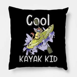 Kayak River Rafting Kids Gift Canoe Unicorn for Son Daughter Pillow