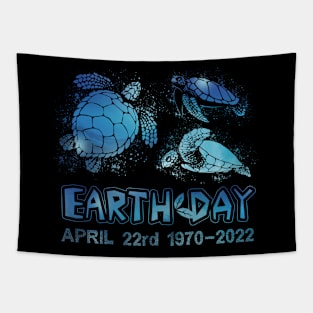 Earth Day 52nd Anniversary Turtle April 22nd Tapestry