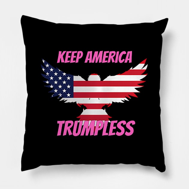 Keep America Trumpless ny -Trump Pillow by lam-san-dan