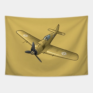 Focke Wulf FW-190 in yellow Tapestry