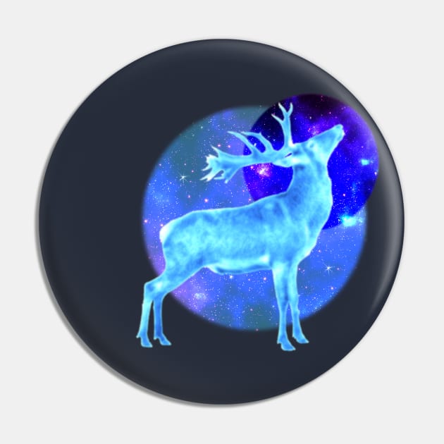 Winter Solstice Stag Pin by emma17