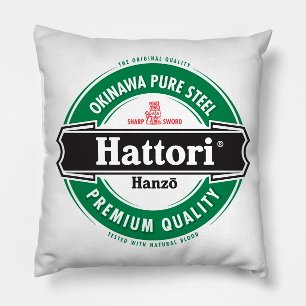 Hattori Hanzo Premium Quality Pillow by Yellowkoong