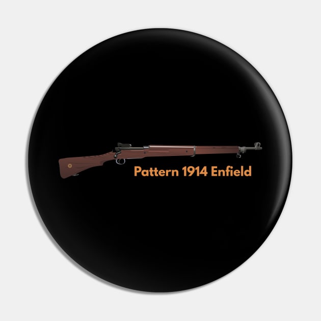 British Pattern 1914 Enfield Rifle Pin by NorseTech