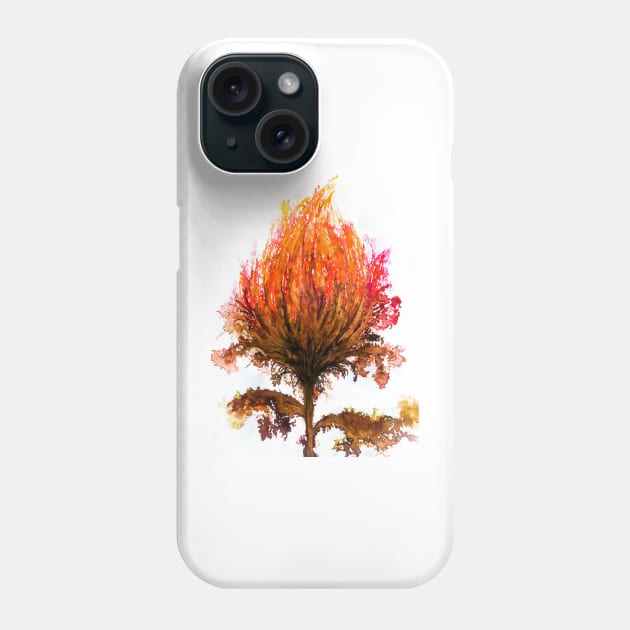 Crazy Red Flower 2 Phone Case by redwitchart