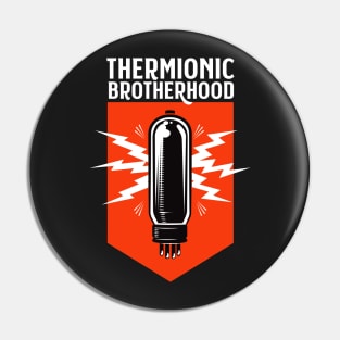 Bold graphic logo for people who love tube amps Pin