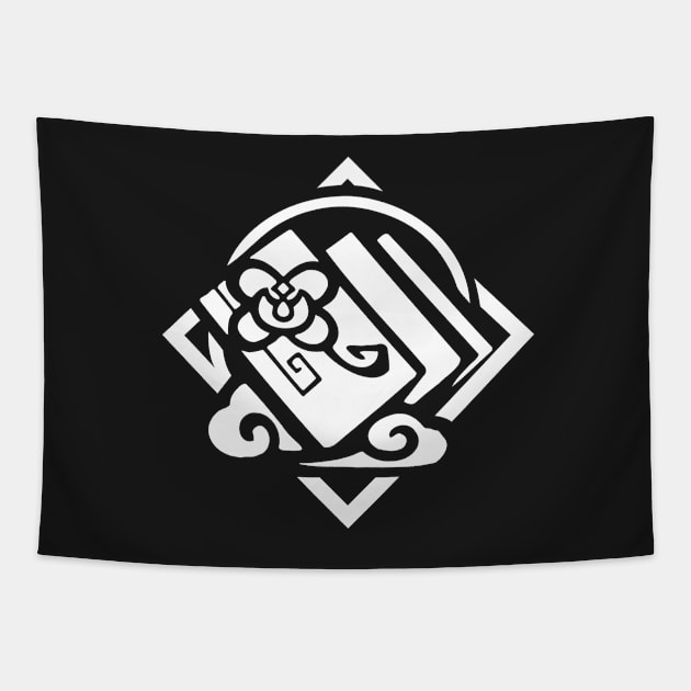 Genshin Impact Yun Jin Emblem - White Tapestry by GachaSlave